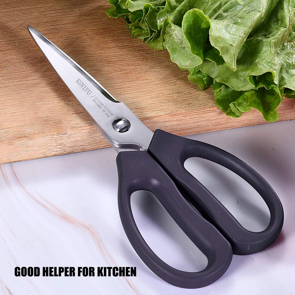 Heavy Duty Dishwasher Safe Food Kitchen Scissors Automatic Rebound